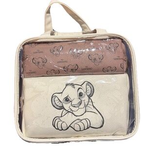 Primark Disney The Lion King Simba 3 Piece Toiletry Makeup Travel Bag Set NEW